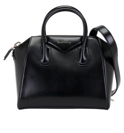 Small Antigona, &pound;750, Handbags, Black, Leather, Front view
